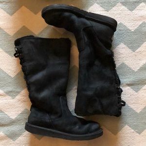 Ugg Black Laced boots.